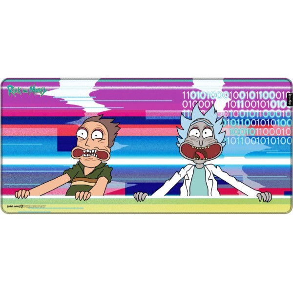 Фото - Коврик для мыши игровой Warner Bros. Rick and Morty Glitched XL (FWBMPRIMOR24003XL)