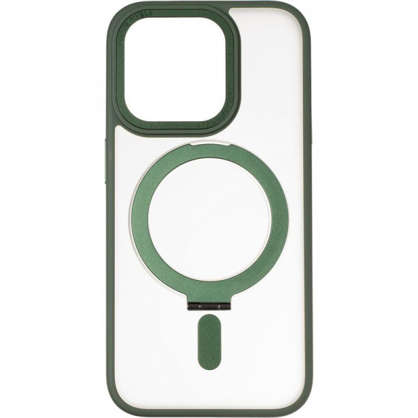 Фото - Чохол для смартфону Gelius Bumper Case MagSafe Stand for iPhone 15 Pro Green (94473)