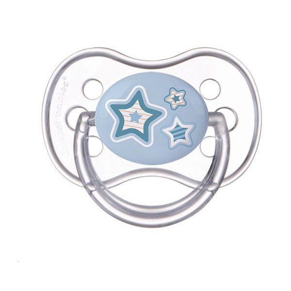 Фото - Кругла пустушка Canpol babies 6-18 міс Newborn baby-блакитна (22/563_blu)