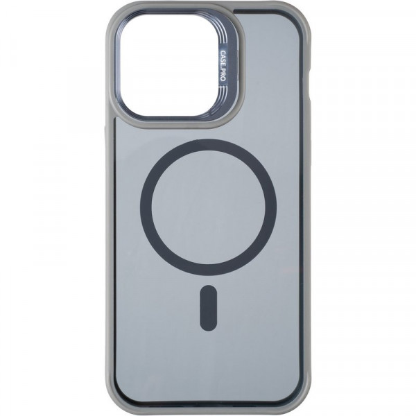 Фото - Чохол для смартфону Gelius Elegant Bumper Case Camera stand MagSafe for iPhone 15 Grey (98610)