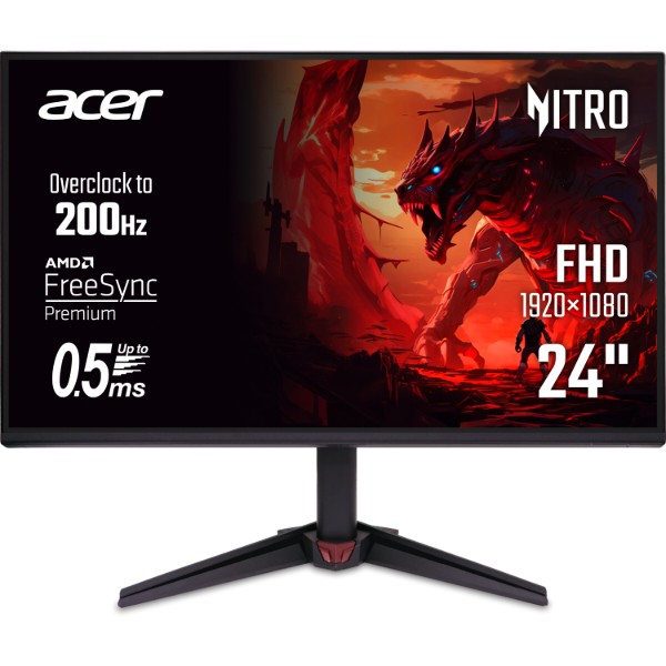 Фото - Монитор игровой Acer Nitro VG240YX1bmiipx (UM.QV0EE.101) Black