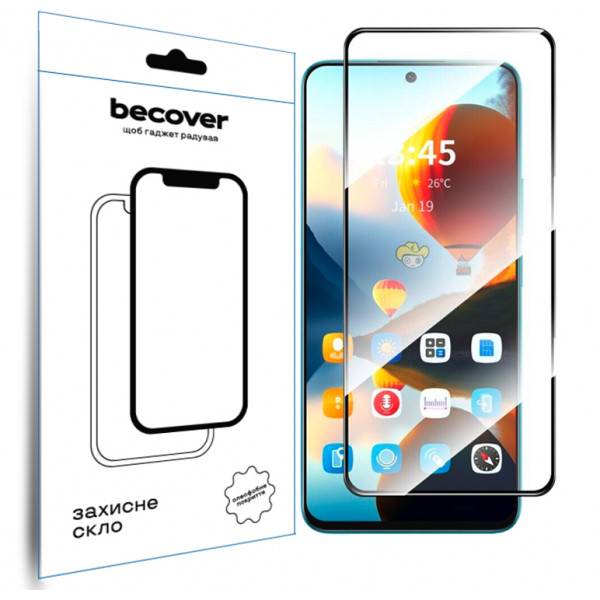Фото - Захисне скло для смартфону BeCover for Infinix Hot 50 Pro (X6881) Black (712488)