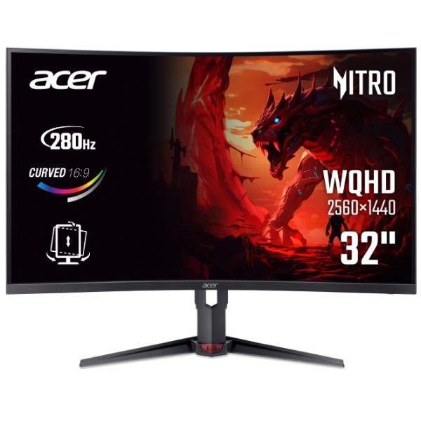Фото - Монитор игровой Acer XZ323QUZ1bmiiprx (UM.HX3EE.105) Black