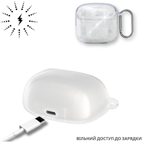 Фото - Чохол для навушників BeCover Soft TPU  for JBL Tune Flex 2 Transparent (714829)