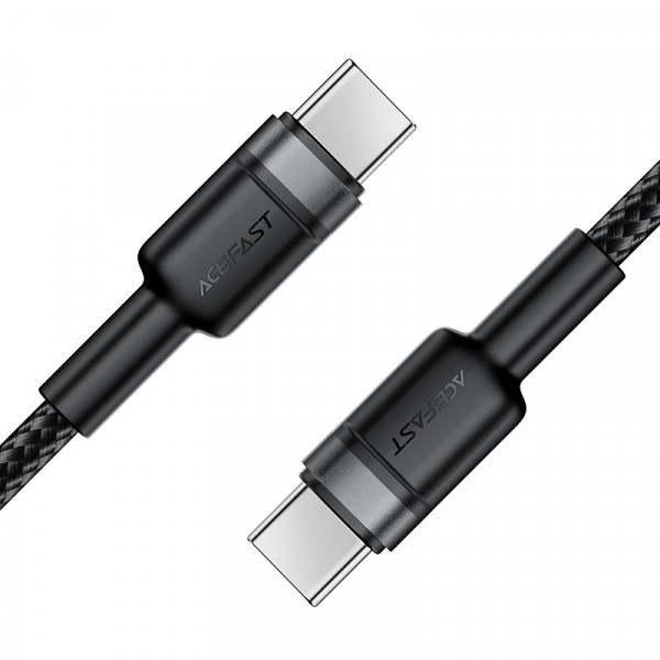 Фото - Кабель синхронізації даних AceFast USB 2.0 Type-C M-M, 1.2 м Black (6974316285137)