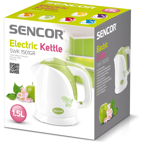 Фото - Електричний чайник Sencor SWK1501GR
