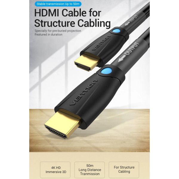 Фото - Кабель HDMI Vention HDMI M - M,10.0 м, V2.0, Engineering 4K 60Гц (AAMBL)