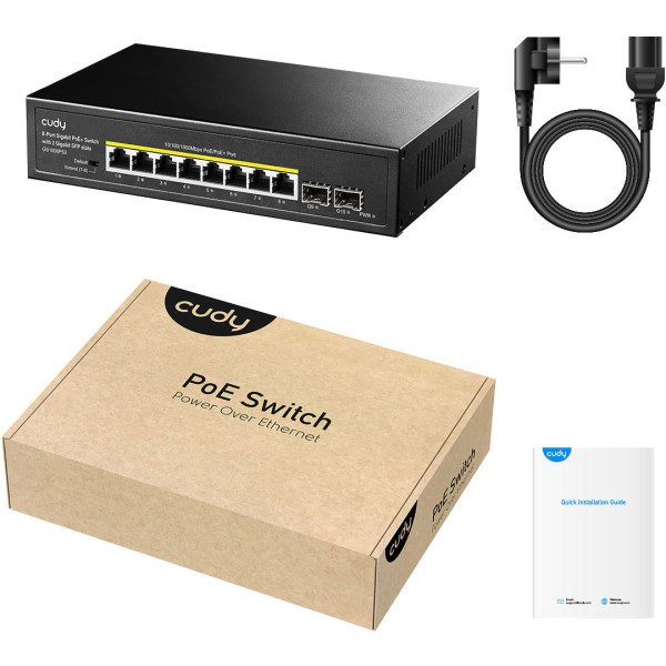 Фото - Коммутатор локальной сети (Switch) Cudy GS1008PS2