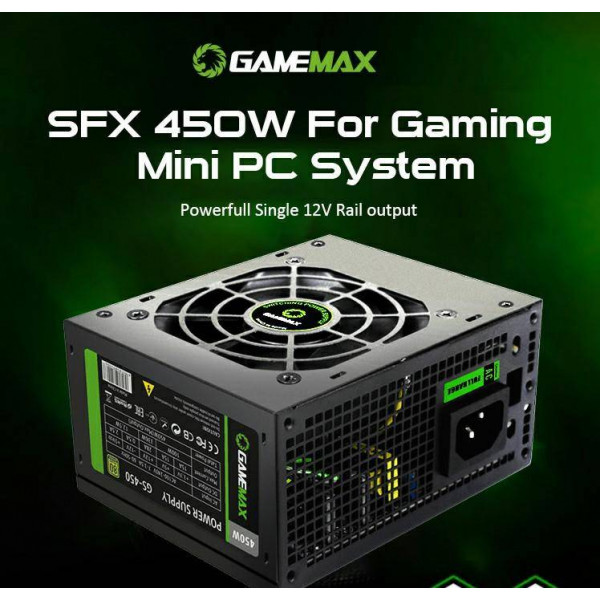 Фото - Блок живлення для ПК Gamemax GS-450 80+