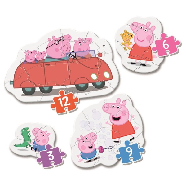 Фото - Пазлы (до 2 лет) Clementoni 4в1 Peppa Pig серия My First Puzzles (20829)