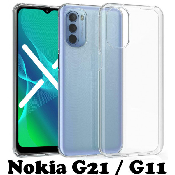 Фото - Чехол для смартфона BeCover for Nokia G21/G11 Transparent (707459) Фото - Чехол для смартфона BeCover for Nokia G21/G11 Transparent (707459)