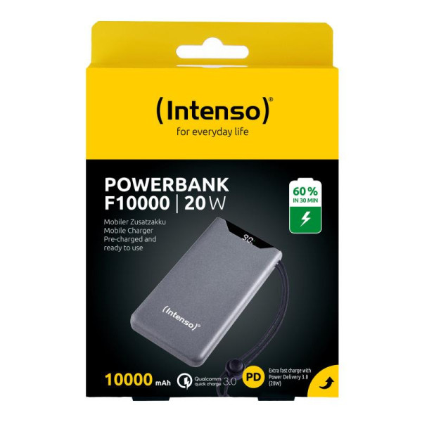 Фото - Батарея мобільна Intenso 10000MAH QC3.0 GREY F10000 (7332034)