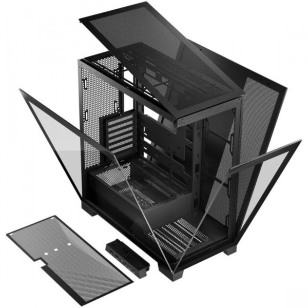 Фото - Корпус Modecom VOLCANO SPACE APEX w/o fans MIDI USB 3.0x2+TYPE-C BLACK без БЖ (AT-SPACE-PG-NF-10-000000)
