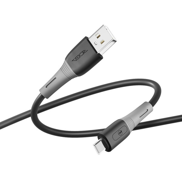 Фото - Кабель синхронізації даних Ridea SiliconePro Type-C 3A Black (RC-SI35)