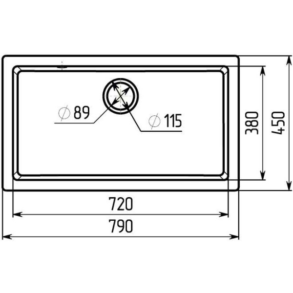Фото - Мийка кухонна Platinum 7945 Paruana матова Мікс