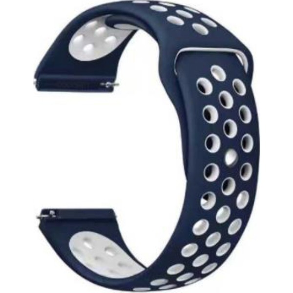 Фото - Ремешок для смарт-часов BeCover Nike Style for Amazfit Stratos 1/2/2S/3/GTR 2/GTR 47mm/GTR Lite 47mm/Nexo/Pace Blue-White (705815)