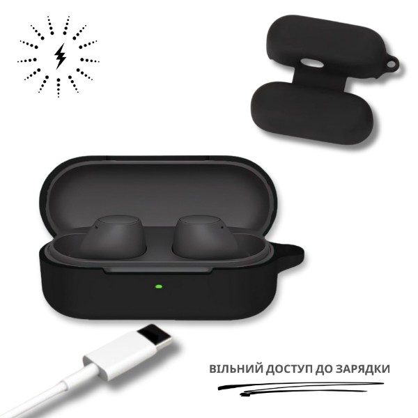 Фото - Чохол для навушників BeCover for Sony WF-C510 Black (714839)