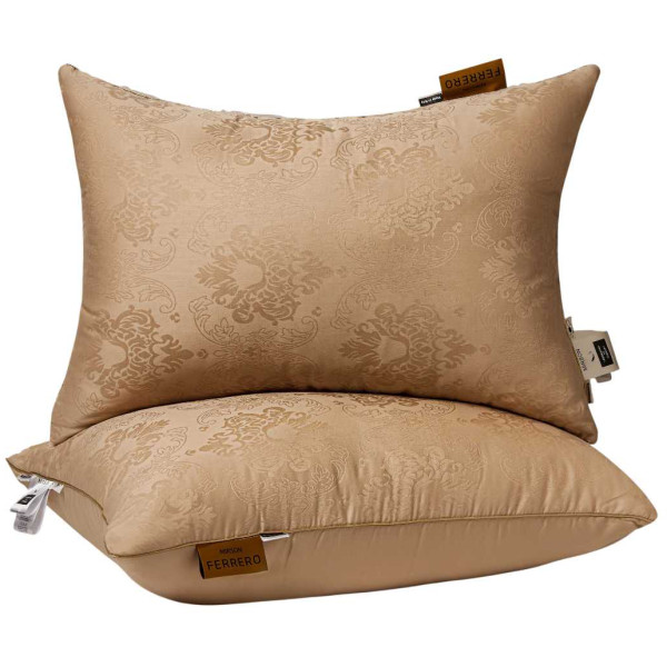 Фото - Подушка стандартная MirSon №15-71 Ferrero Bamboo Gold средняя 50х70 (2200011166728)