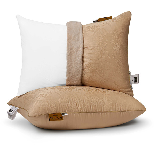 Фото - Подушка стандартная MirSon №15-71 Ferrero Bamboo Gold средняя 50х70 (2200011166728)