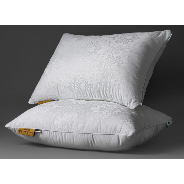 Фото - Подушка стандартная MirSon №15-12 Ferrero Silk Kapok White высокая 70х70 (2200011164441)