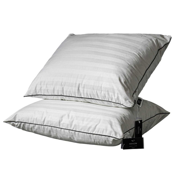 Фото - Подушка стандартная MirSon хлопковая 1458 Royal Pearl Hand Made Высокая 60х60 см (2200001538504)