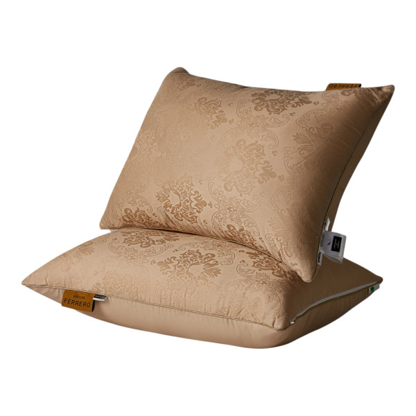 Фото - Подушка стандартная MirSon №15-54 Ferrero Тенсель (MODAL) Gold 60х60 см (2200011166049)
