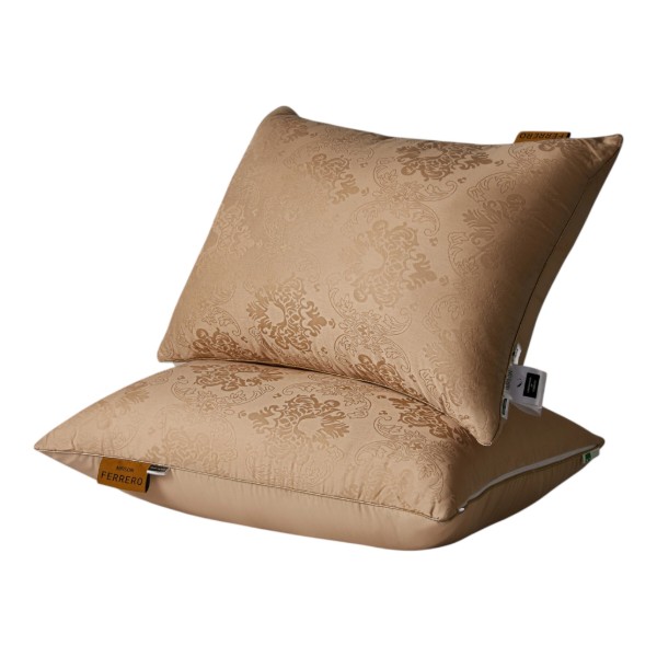 Фото - Подушка стандартная MirSon №15-34 Ferrero EcoSilk Gold 60х60 см (2200011165448)