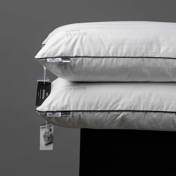 Фото - Подушка стандартная MirSon 1171 Royal Pearl Hand Made EcoSilk 50х70 см (2200001515710)