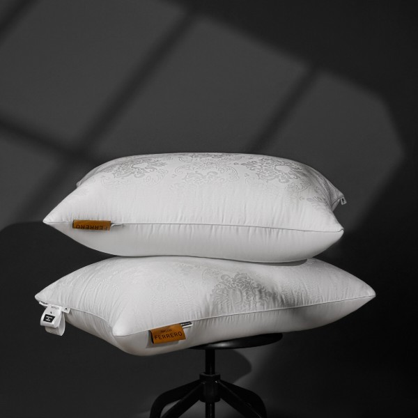 Фото - Подушка стандартна MirSon №15-11 Ferrero Silk Kapok White середня 40х60 (2200011164175)