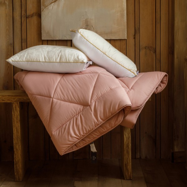Фото - Одеяло всесезонное двуспальное MirSon Eco-Soft №1733 Eco Light Coral 172x205 см (2200003710243)
