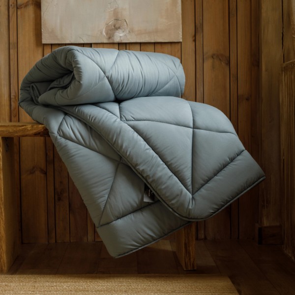 Фото - Одеяло всесезонное полуторное MirSon Eco-Soft №9008 Eco Light Gray 155x215 см (2200005995228)
