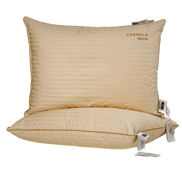 Фото - Подушка стандартна MirSon шовкова 1266 Carmela Hand Made Natural Silk Kapok Середня 60х60 см (2200001519350)