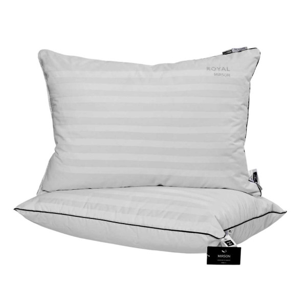Фото - Подушка стандартная MirSon хлопковая 1458 Royal Pearl Hand Made Высокая 60х60 см (2200001538504)