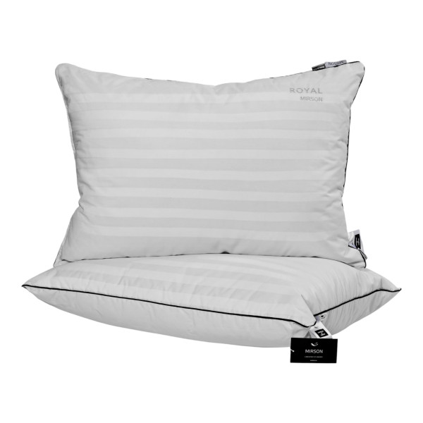 Фото - Подушка стандартна MirSon 1490 Royal Pearl Hand Made memory effekt Середня 50х70 см (2200001540446)