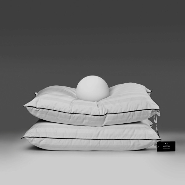 Фото - Подушка стандартная MirSon хлопковая 1458 Royal Pearl Hand Made Высокая 60х60 см (2200001538504)