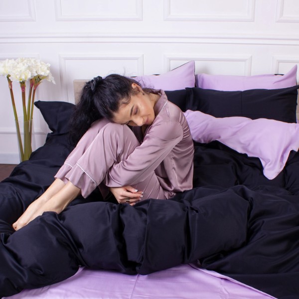 Фото - Комплект постельного белья MirSon King Size 3820+0055 Lavanda 220х240 (2200001169722)
