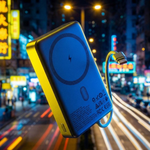 Фото - Батарея мобільна HOCO Q44 Origen Dual PD20W Magnetic +Type-C 10000 mAh Metal Gray (714983)