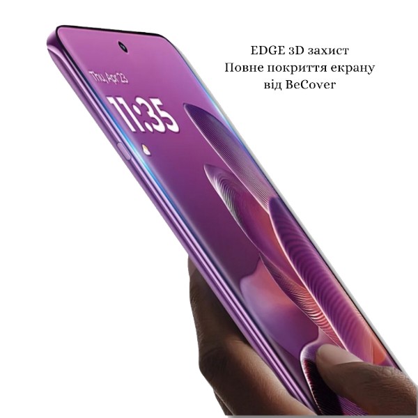 Фото - Захисне скло для смартфону BeCover EDGE for Motorola Edge 60 Pro Black (714771)