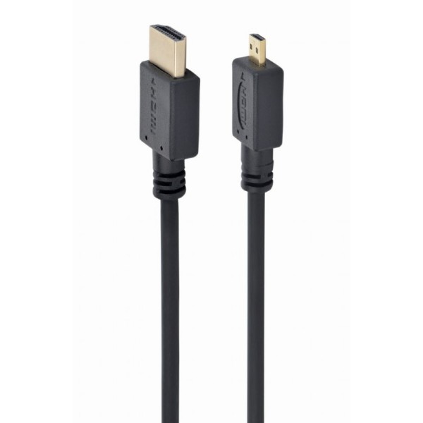 Фото - Кабель HDMI Cablexpert HDMI - micro-HDMI V 2.0 (M/M) 1.8m Black (CC-HDMID-6)