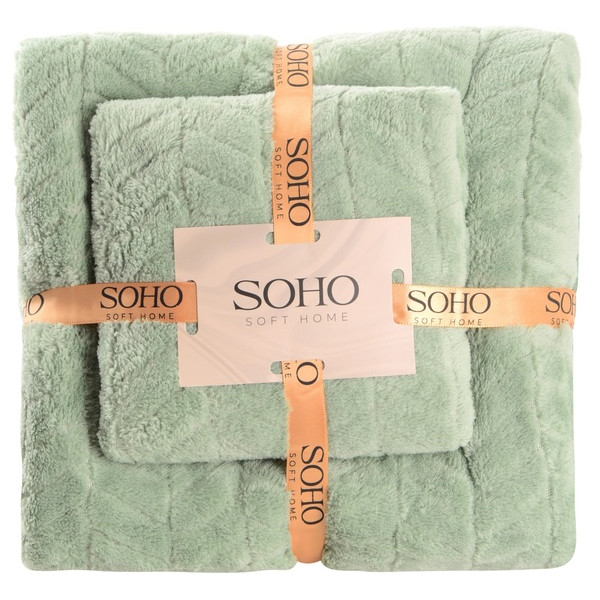 Фото - Набір рушників SOHO 35х75+70х140 см Green