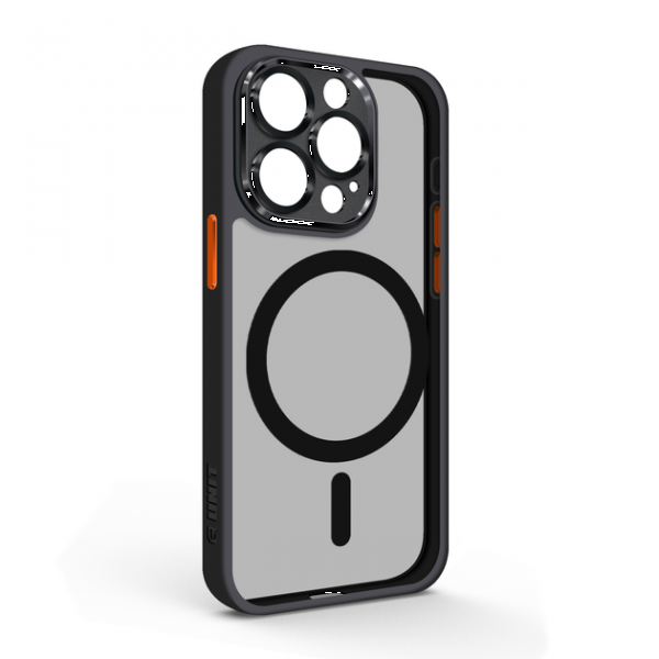 Фото - Чохол для смартфону Armorstandart Unit MagSafe SE for Apple iPhone 15 Pro Black Orange (ARM75362)