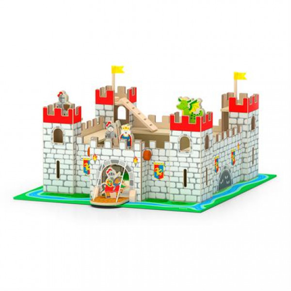 Фото - Набір ігрових фігурок Viga Toys Іграшковий замок (50310)
