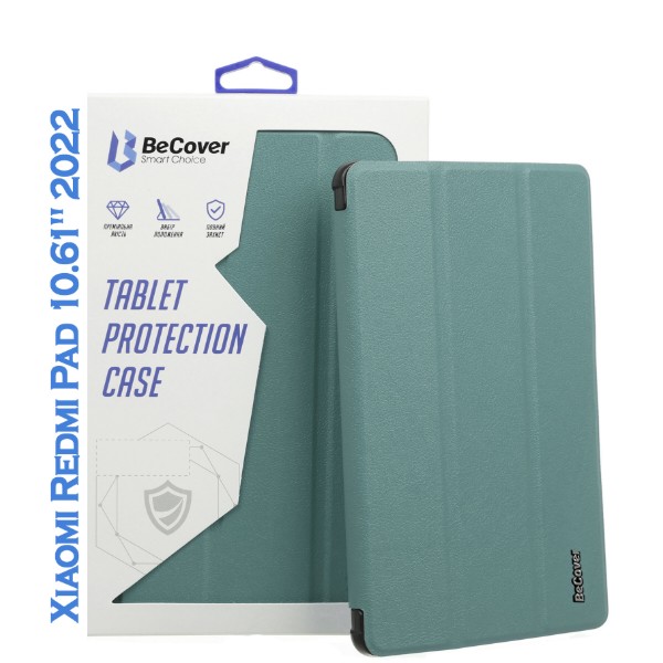 Фото - Чехол для планшета BeCover Smart Case for Xiaomi Redmi Pad 10.61'' 2022 Dark Green (708724)