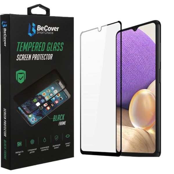 Фото - Захисне скло для смартфону BeCover for Samsung Galaxy A32 5G SM-A326 Black (708251)