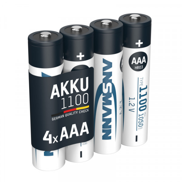 Фото - Акумулятор тип AAA Ansmann AAA 4 X 1100 mAh NiMH 1.2V PREMIUM (5035232)