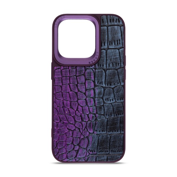 Фото - Чохол для смартфону Harder Glamorous Croco for Apple iPhone 14 Pro Dark Purple (ARM76771)