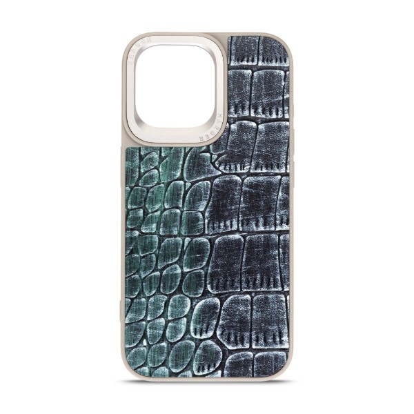 Фото - Чохол для смартфону Harder Glamorous Croco for Apple iPhone 14 Pro Max Grey Green (ARM76773)