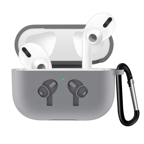 Фото - Чохол для навушників BeCover Silicon Protection for Apple AirPods Pro Gray (704497)