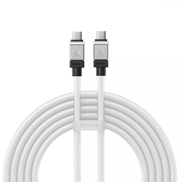 Фото - Кабель Baseus CoolPlay Series Type-C to Type-C 100W 2 m White (CAKW000302)