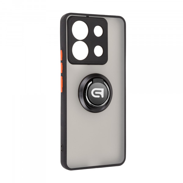 Фото - Чохол для смартфону Armorstandart Frosted Matte Ring for Xiaomi Redmi Note 13 Pro 5G/Poco X6 5G Black (ARM72724)